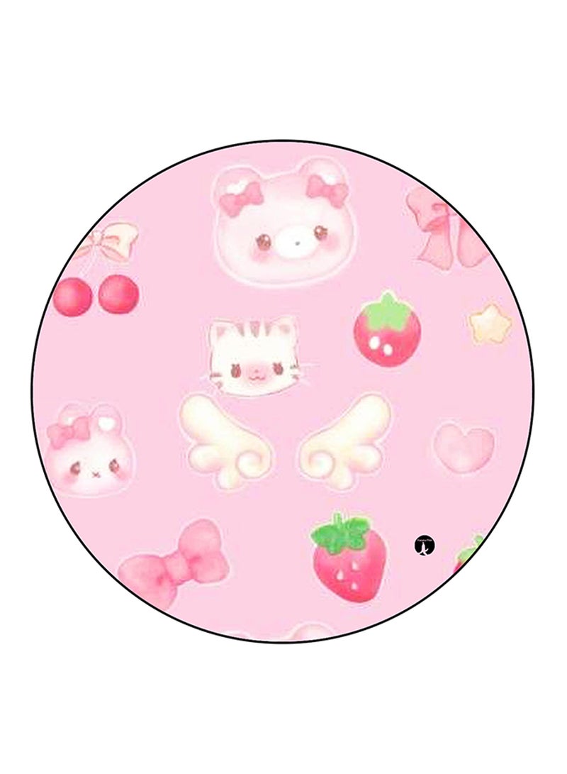 BP Animals Printed Large Round Pin Badge Multicolour - Image 1