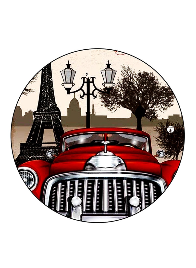 BP Car Printed Large Round Pin Badge Multicolour - Image 1