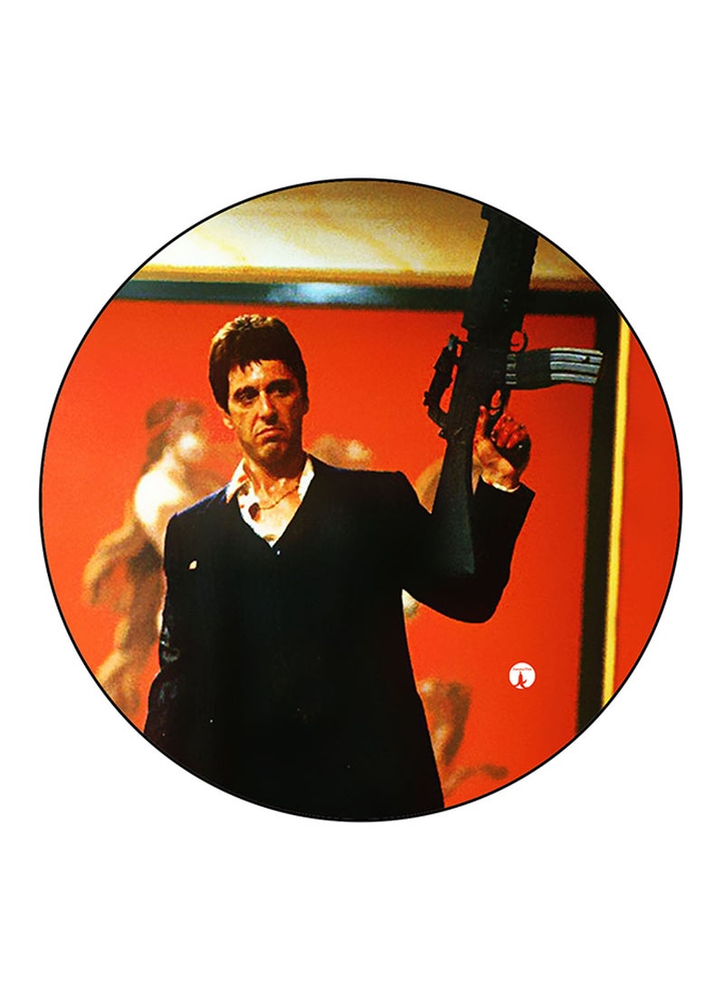 BP Scarface Printed Large Round Pin Badge Multicolour - Image 1