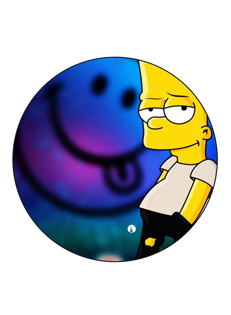 BP Simpsons Printed Large Round Pin Badge Multicolour - Image 1