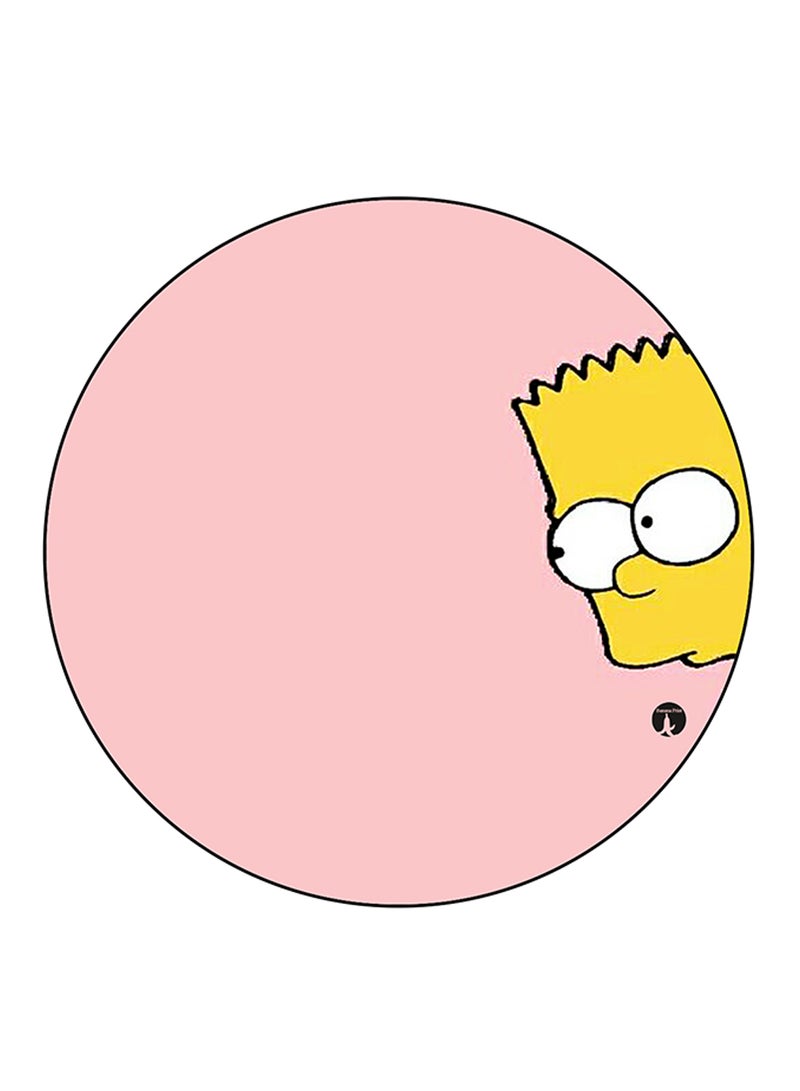 BP Simpsons Printed Large Round Pin Badge Multicolour - Image 1