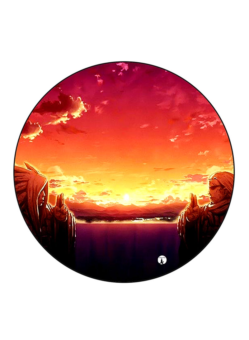 BP Anime Naruto Printed Large Round Pin Badge Multicolour - Image 1