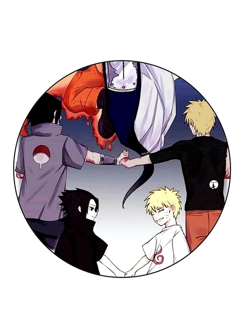 BP Anime Naruto Printed Large Round Pin Badge Multicolour - Image 1