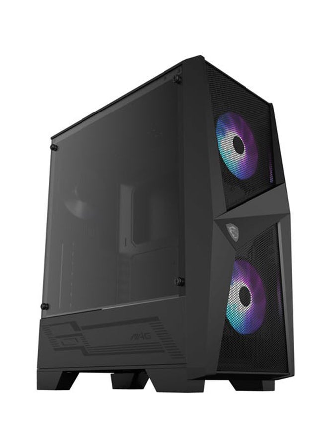 MSI - MAG Forge 100R Mid-Tower Gaming Case, Optimized Airflow, 4mm Tempered Glass, Addressable RGB Fans, ATX/Micro ATX/Mini-ITX Support, Tool-less Design, Front & Top Fan/Radiator Support (Up to 240mm) | 306-7G03R21-809 Black - Image 1