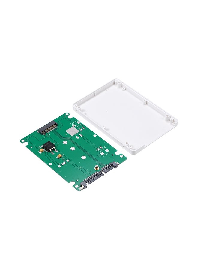 NGFF M.2 SSD To 22Pin SATA III Converter 2.5'' Enclosure Adapter White - Image 2