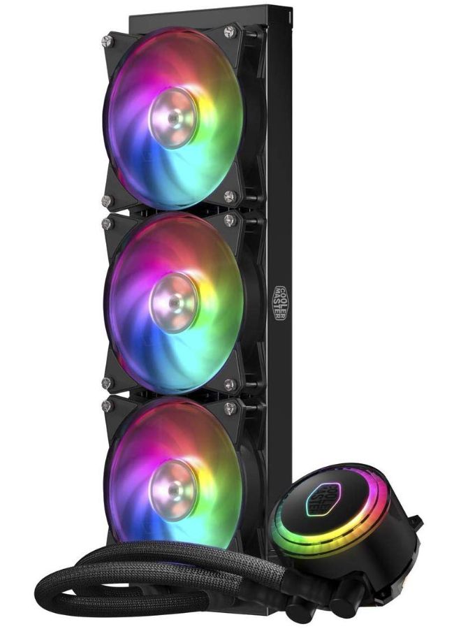 COOLER MASTER - ML360R MasterLiquid Addressable RGB CPU Liquid Cooler Black - Image 1