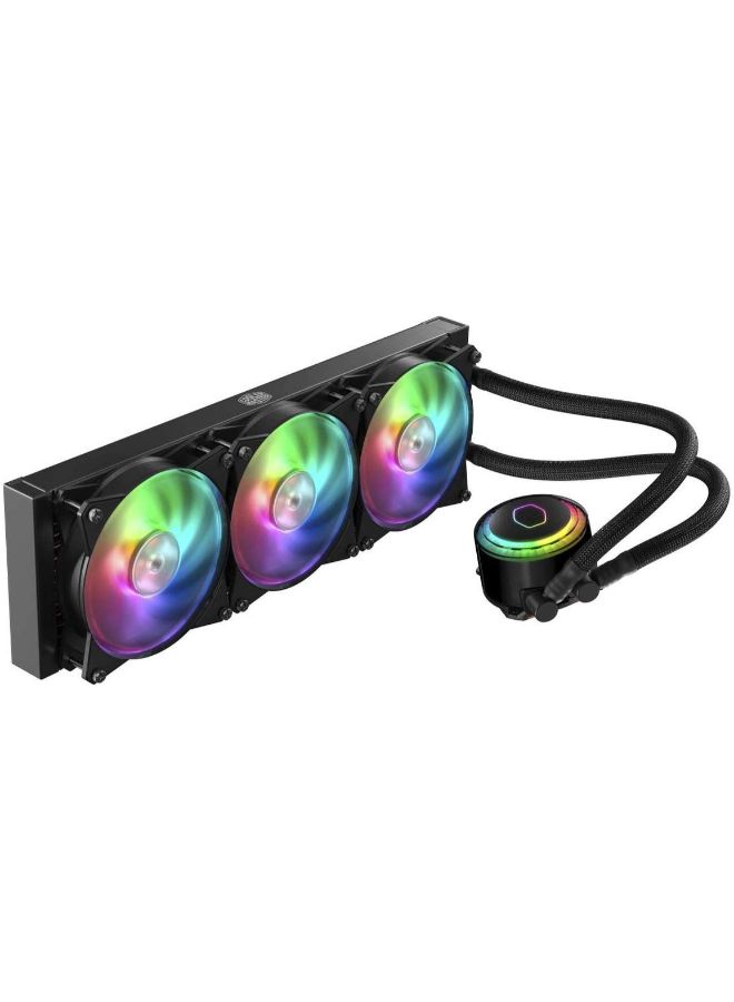 COOLER MASTER - ML360R MasterLiquid Addressable RGB CPU Liquid Cooler Black - Image 1