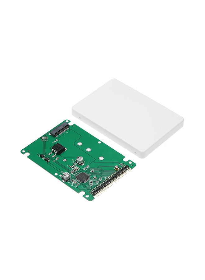 SATA SSD To IDE 44-Pin Converter Adapter With Case White/Green - Image 2