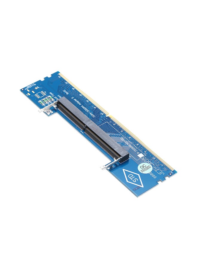 DDR4 LapTop SO-DIMM To Desktop Memory RAM Connector Adapter Blue