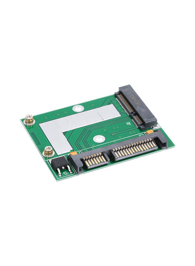 Generic - Mini PCI-e SSD To SATA3 Interface Converter Adapter Card Green - Image 1