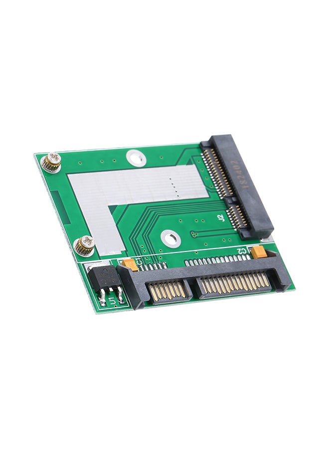Generic - Mini PCI-e SSD To SATA3 Interface Converter Adapter Card Green - Image 1