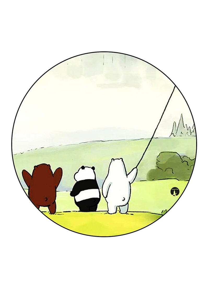 BP We Bare Bears Printed Large Round Pin Badge Multicolour - Image 1
