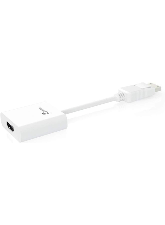 DisplayPort To HDMI Adapter For Mac And Win White