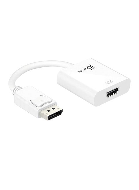DisplayPort To HDMI Adapter For Mac And Win White