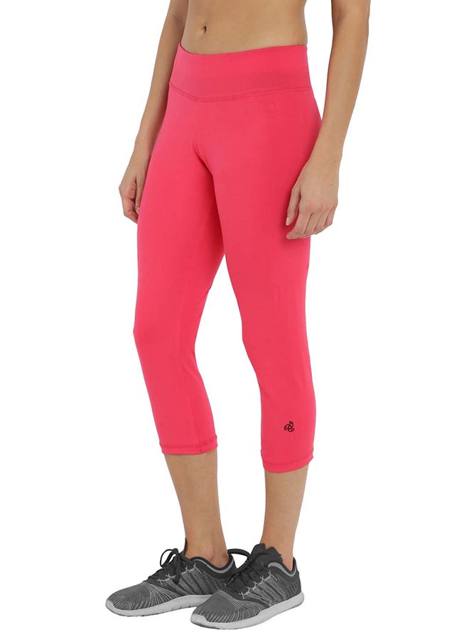 JOCKEY - Marl Knit Sports Capri Ruby - Image 1