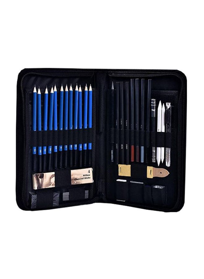 Generic 40-Piece Professional Sketching Drawing Pencil Kit Multicolour 