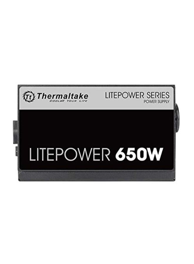 Thermaltake - Litepower 650W Power Supply, Non Modular, ATX 2.3 & EPS, Active-PFC, PSU, 12cm, EU/Non, 80PLUS Black - Image 1