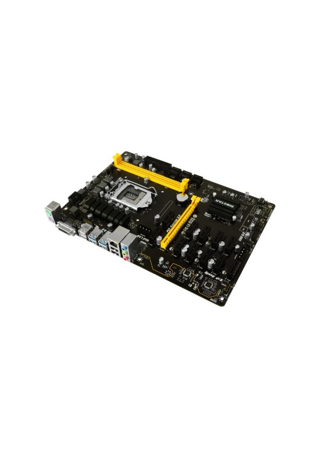 بيوستار اللوحة الأم ATX إنتل TB250-BTC برو بمنفذ USB 3.0 11 x 8.7 x 2.2بوصة أسود/ أصفر  - Image 3