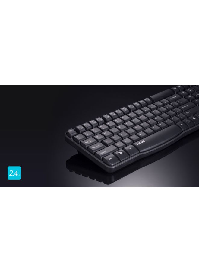 Rapoo X1800S Wireless Keyboard And Mouse Black - Image 2