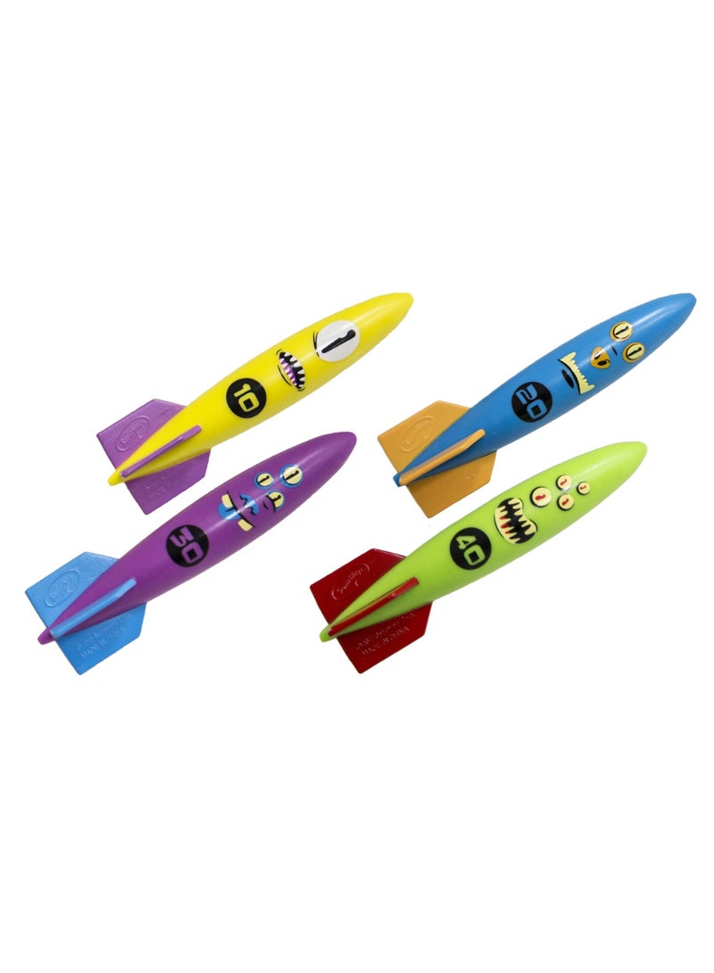 SwimWays 4-Piece Toypedo Bandits Pool Diving Toy Set  - Image 2