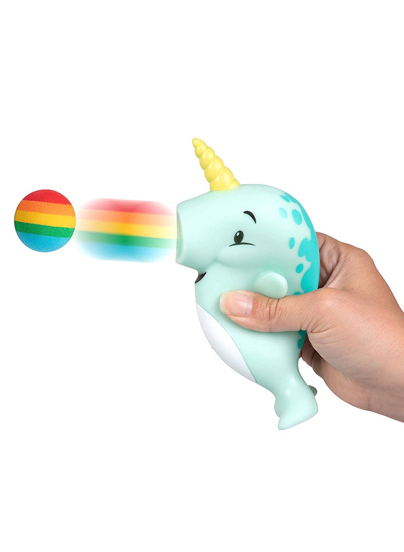 Hog Wild Narwhal Popper Blaster Toy With 6 Ball 20feet - Image 2