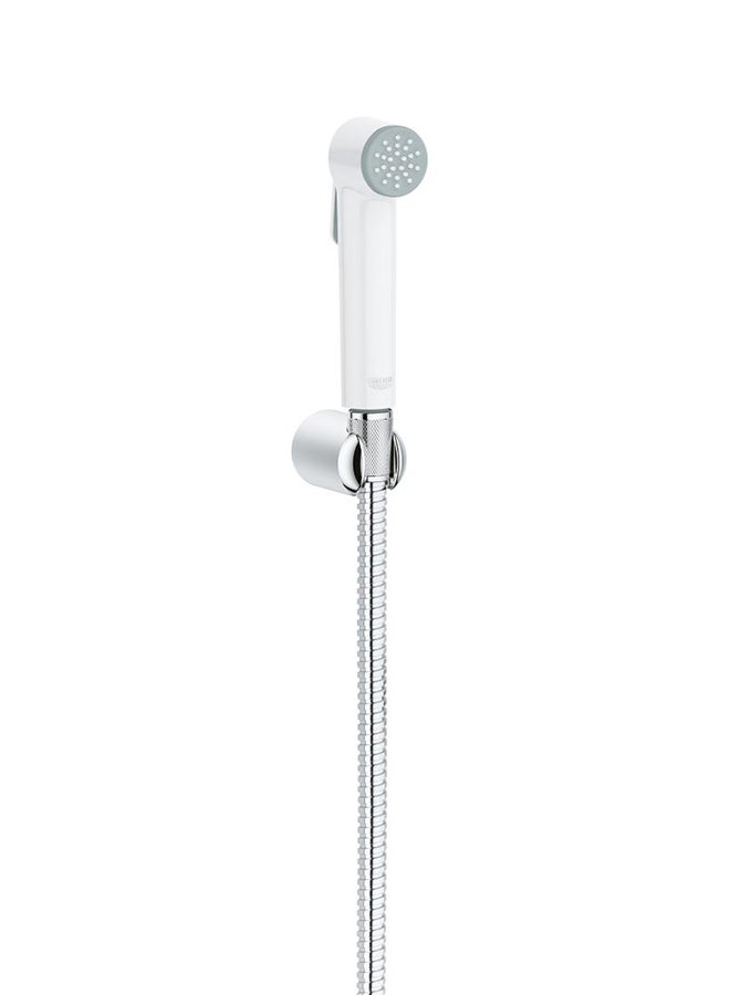 Grohe Toilet Spray Shattaf With Flexible Hose And Holder Chrome/White  - Image 2