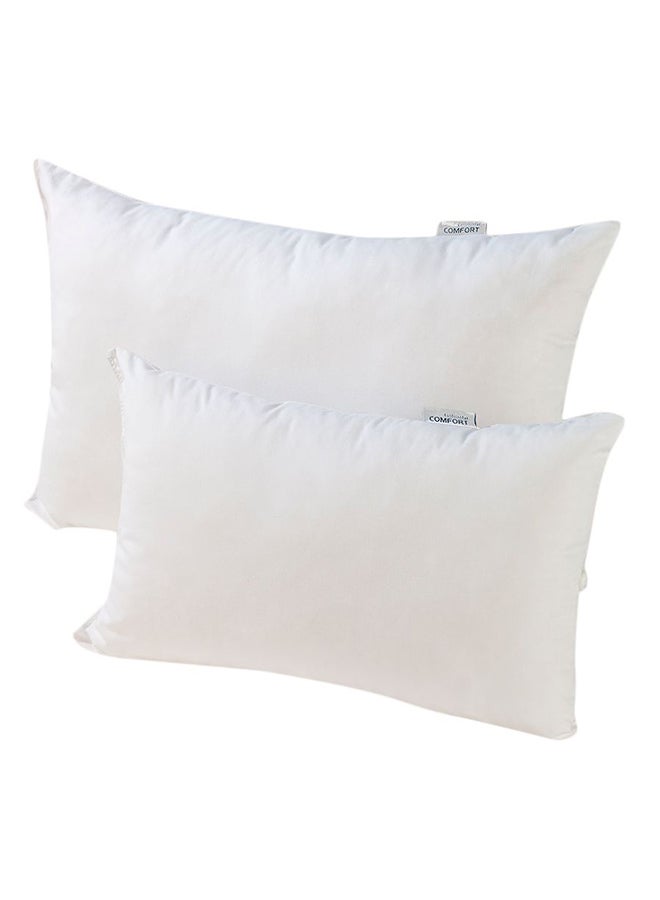 Comfort 2-Piece Pillow Set cotton White 25 x 40cm - Image 1