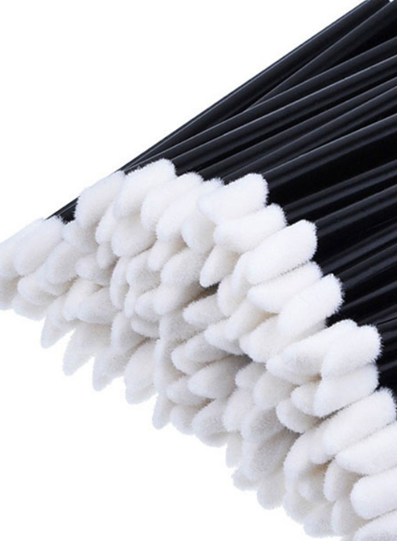 YTT - 100-Piece Disposable Lip Brush Set Black/White - Image 1