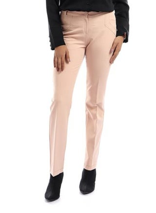 Straight Fit Casual Pants Pink - v1581941454/N34148293V_1