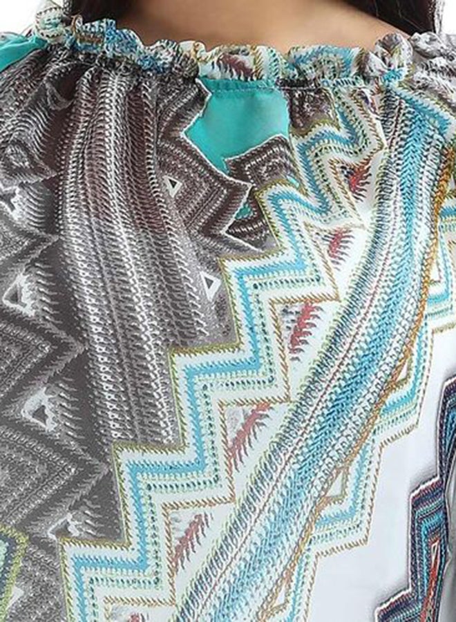 St Ruffled Long Sleeved Blouse Multicolour  - Image 4