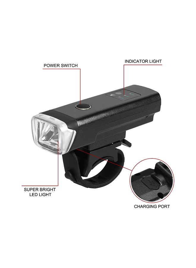 Beauenty Bike Front Light Usb Charging Induction Bicycle Light 10 x 3.2 x 2.5cm - Image 2