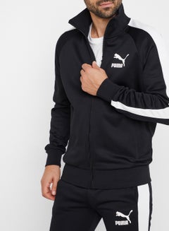 PUMA Iconic T7 Long Sleeves Track Jacket Black/White  - Image 2
