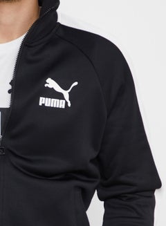 PUMA Iconic T7 Long Sleeves Track Jacket Black/White  - Image 4