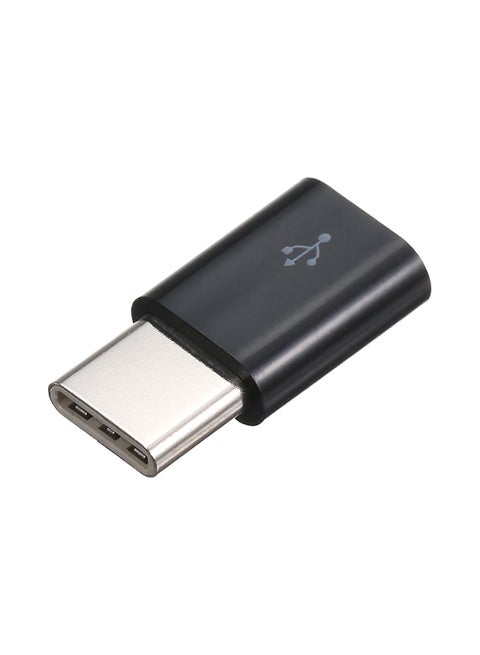 Micro USB To Type-C Universal Converter Connector Cable Adapter Black