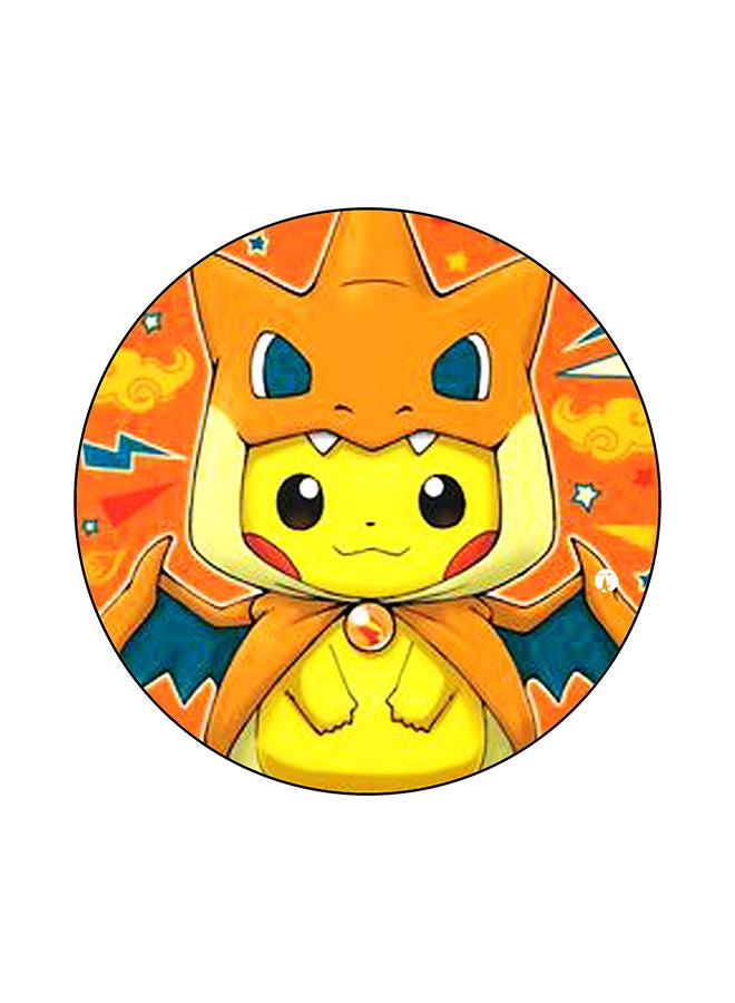 Pokemon Printed Mouse Pad Orange/Yellow