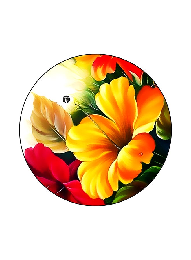 Flowers Printed Mouse Pad Multicolour