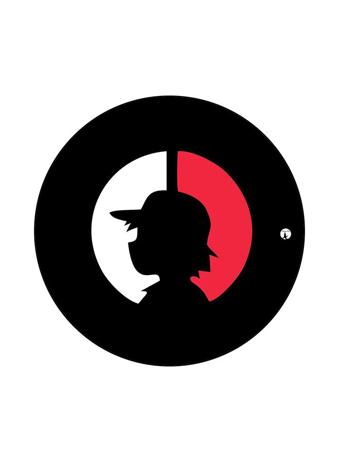 BP Pokemon Printed Mouse Pad Black/Red/White