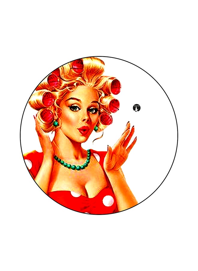 BP Vintage Art Printed Mouse Pad Orange