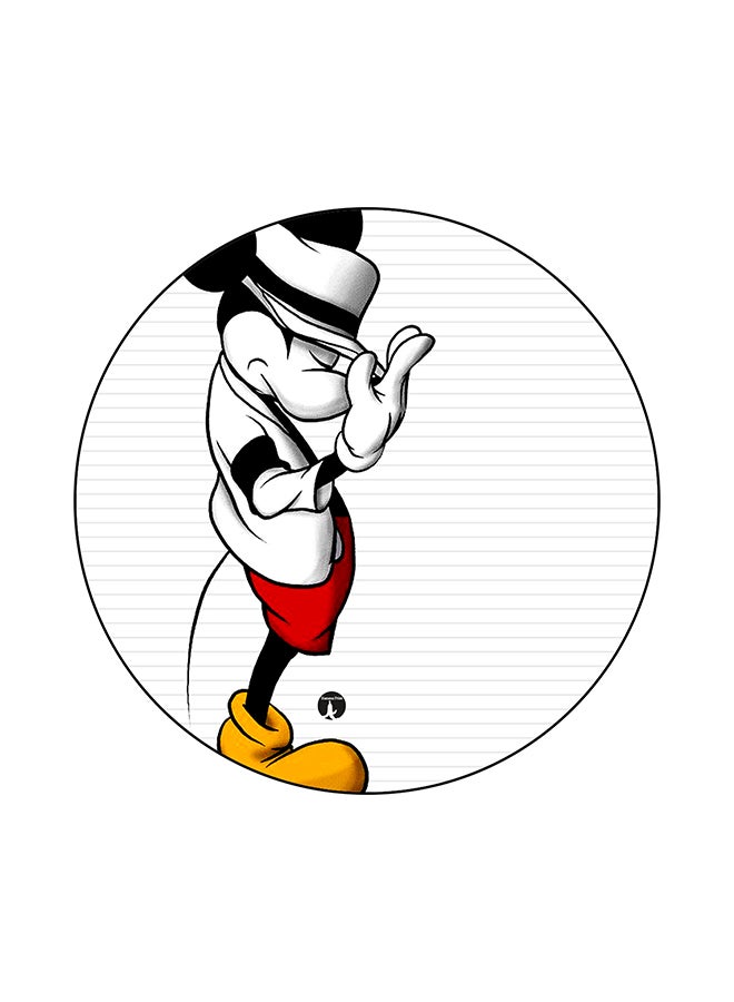 BP Mickey Mouse Printed Mouse Pad White/Black/Red 