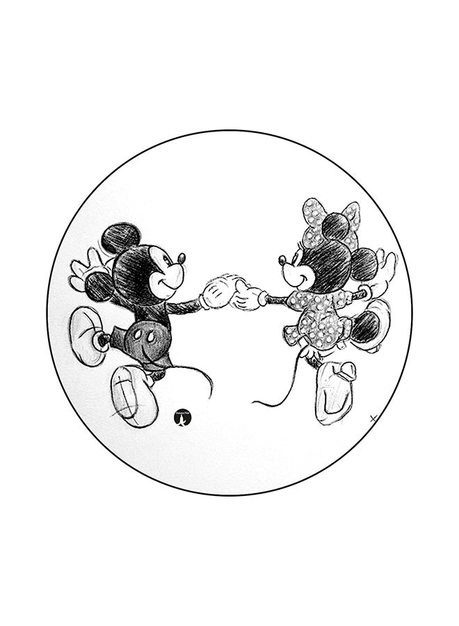 BP Mickey And Minnie Mouse Printed Pad White/Grey/Black