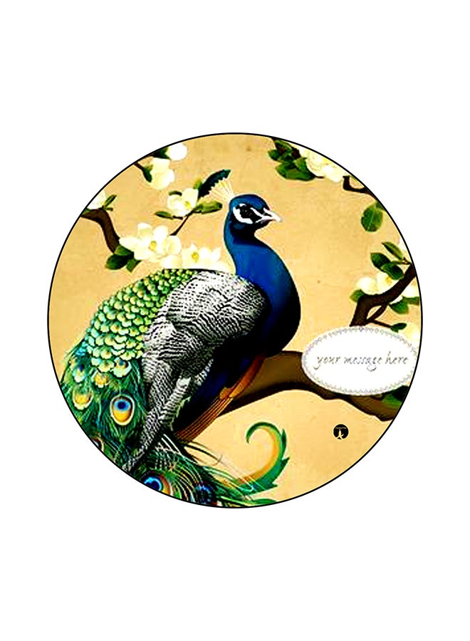 BP A Bird Printed Mouse Pad Multicolour