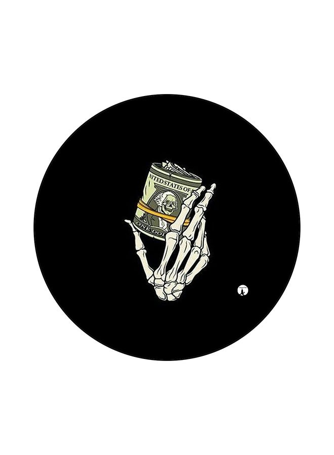 BP A Skeleton Hand Printed Mouse Pad Black/Grey