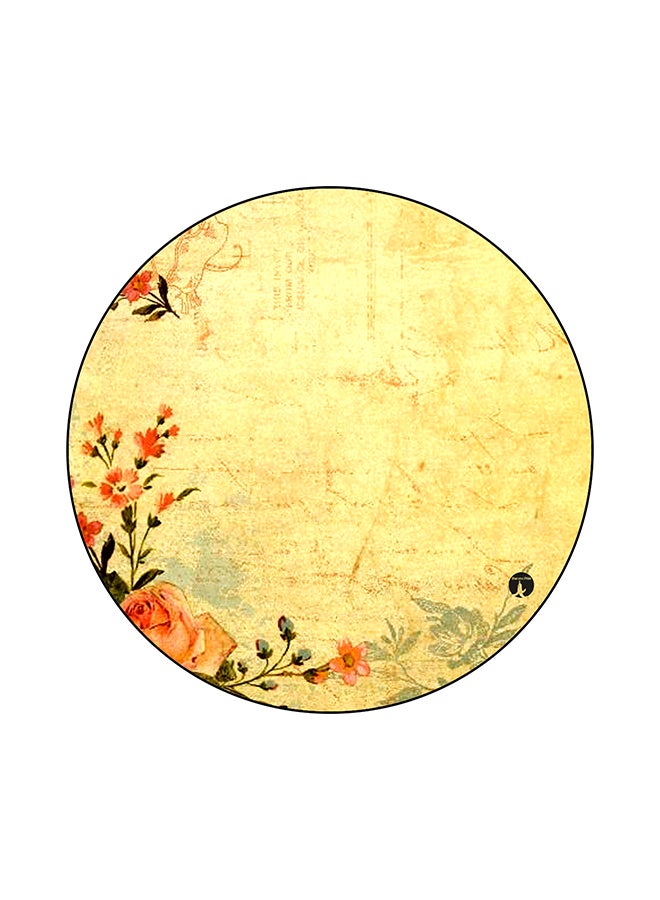 BP Flowers Printed Mouse Pad Beige