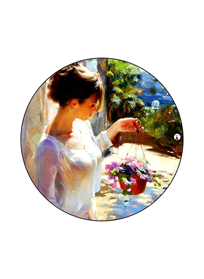 BP A Woman Printed Mouse Pad Multicolour