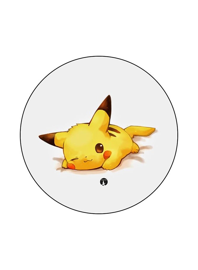 Pokemon Printed Mouse Pad Yellow/Grey