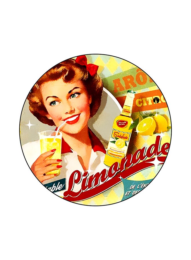 Vintage Art Printed Mouse Pad Multicolour