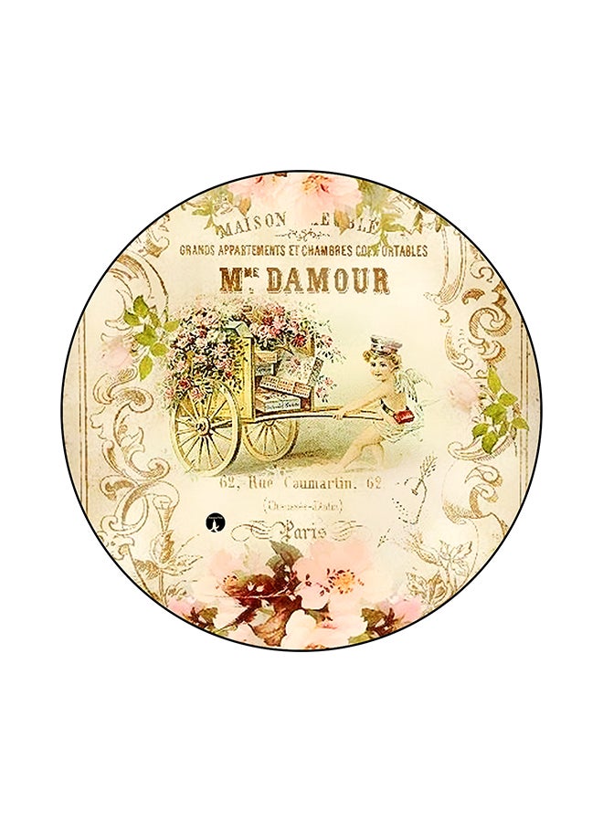 BP Vintage Art Printed Mouse Pad Multicolour