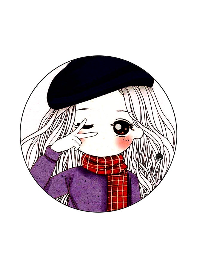 BP A Girl Printed Mouse Pad Multicolour