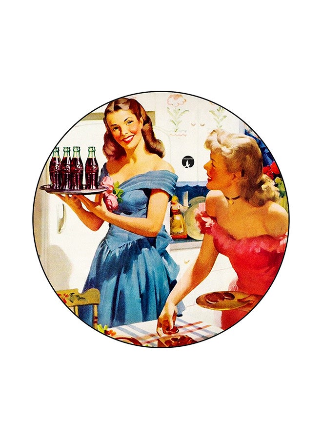 BP Vintage Art Printed Mouse Pad Multicolour