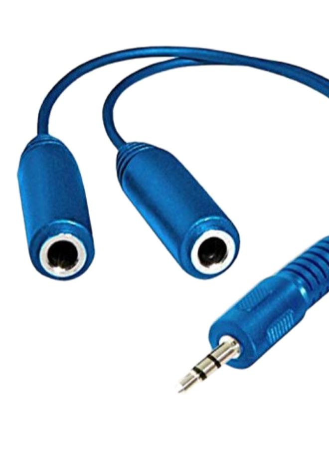 Astrum Aux Audio Splitter Blue - Image 2